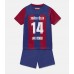 Günstige Barcelona Joao Felix #14 Babykleidung Heim Fussballtrikot Kinder 2023-24 Kurzarm (+ kurze hosen)